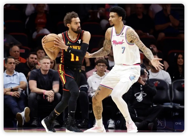 希罗36分吹杨29+12 阿德巴约两双热火胜老鹰